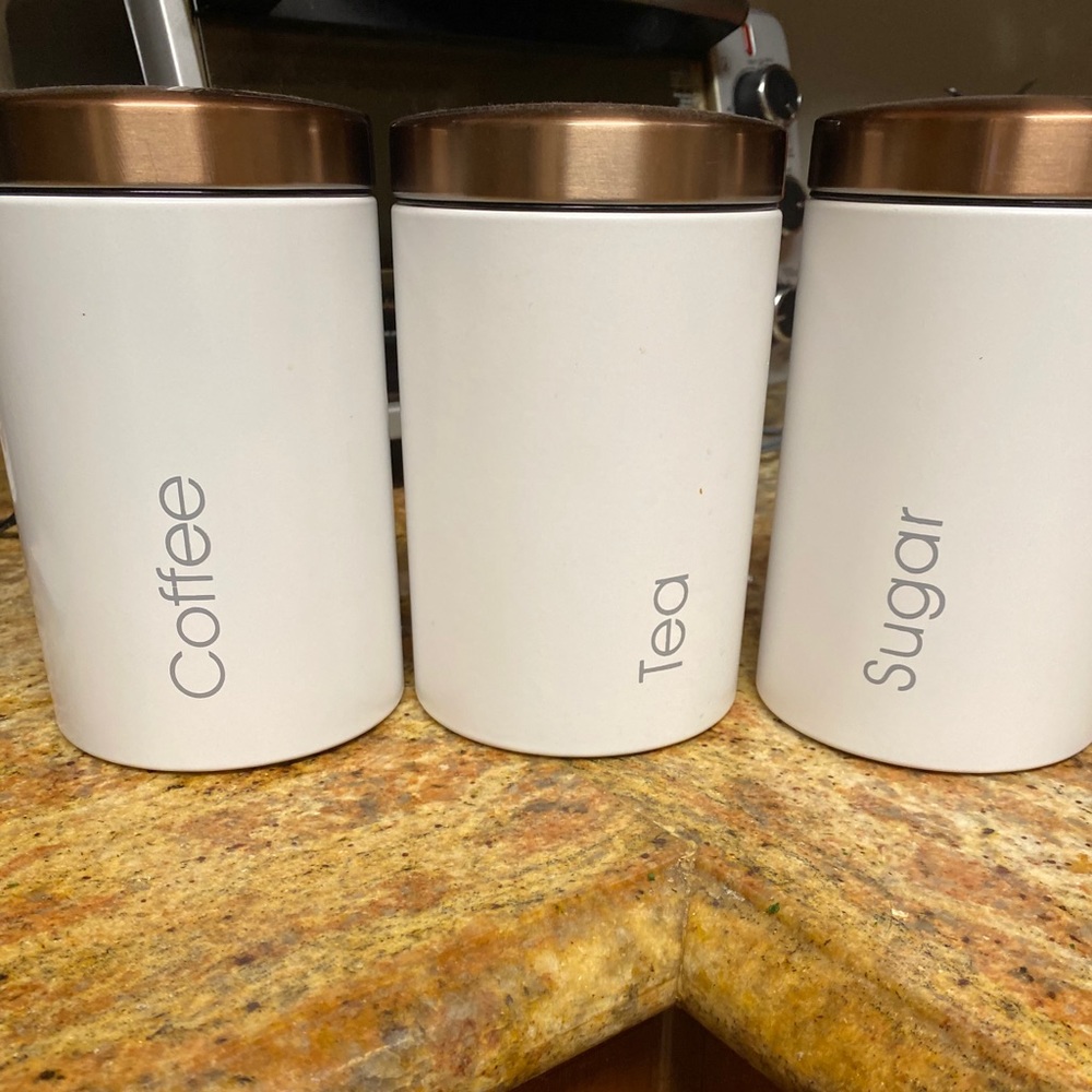 Coffee sugar tea storage containers